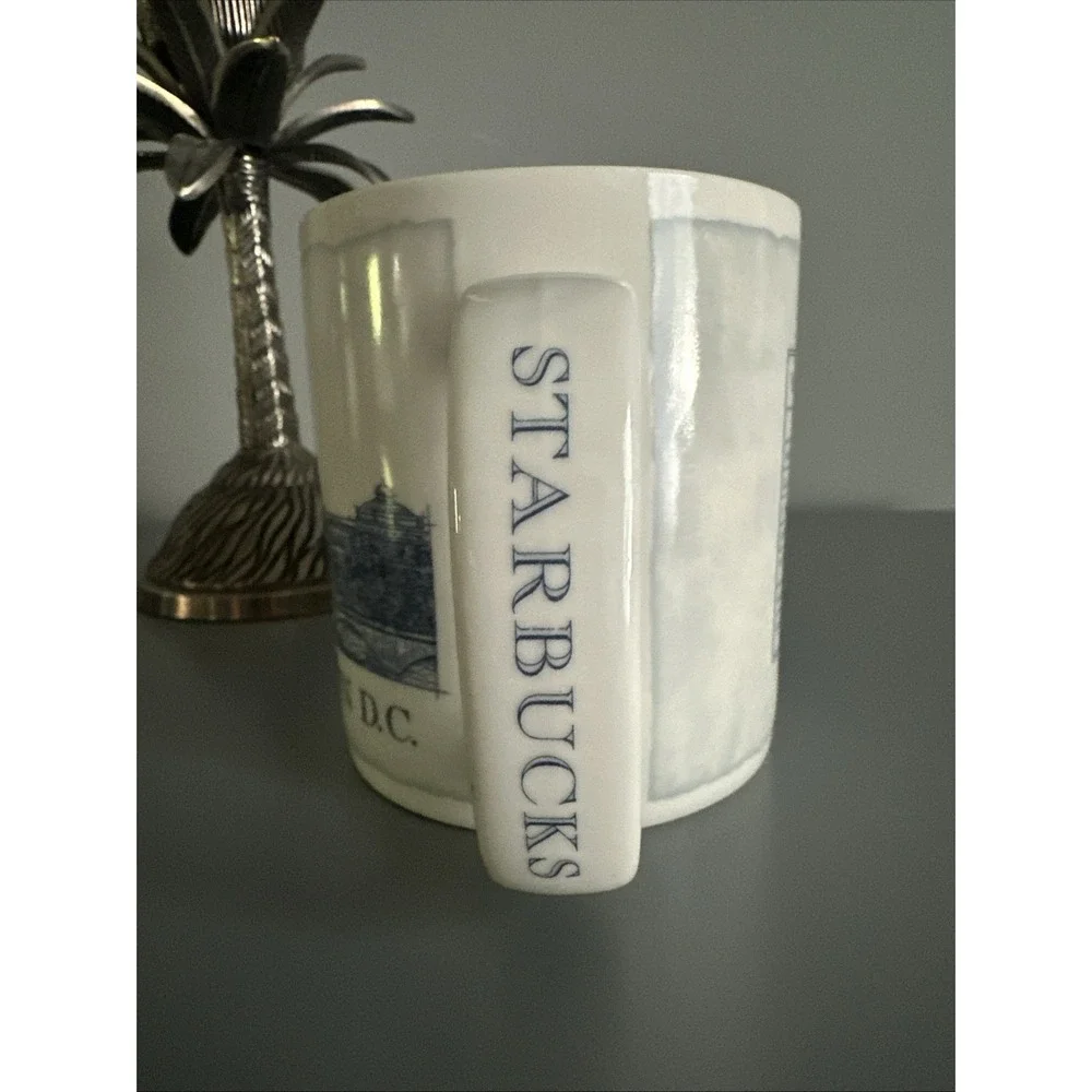STARBUCKS WASHINGTON DC Mug Capitol Rendering Architect 2008 Blue White